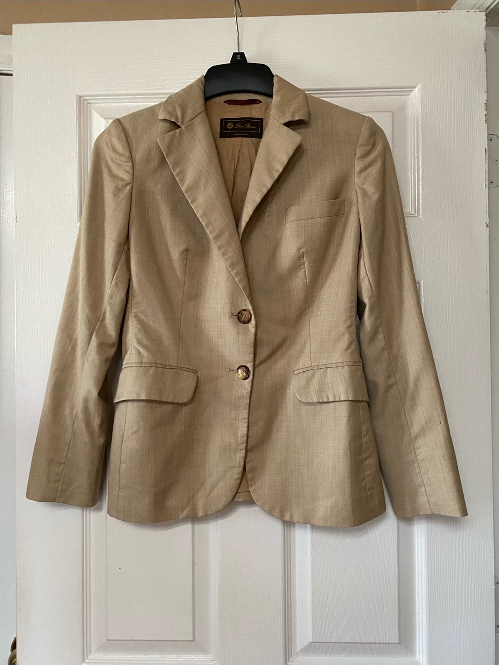 Loro Piana Made in Italy Tan 100% Wool Blazer
